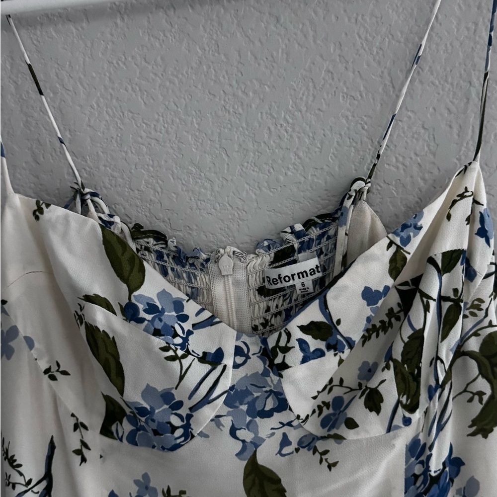 Reformation Juliette Dress in Riviera 6 - Picture 8 of 12